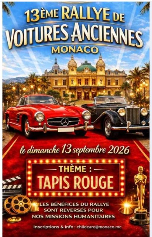 13th Ladies Rally of Vintage Cars – Red Carpet: Chic & Glamour, Monaco 2026