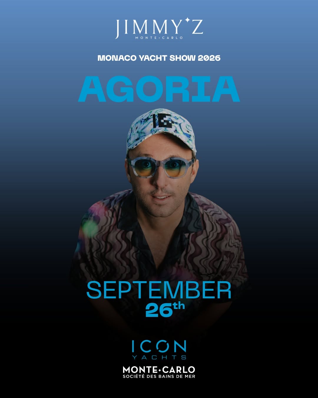 Agoria at Jimmy’z Monte-Carlo on 26 September 2026