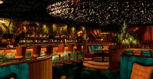 Amazónico Monte-Carlo bar and lounge interior, venue imagery for October 2026 music event UID 101384