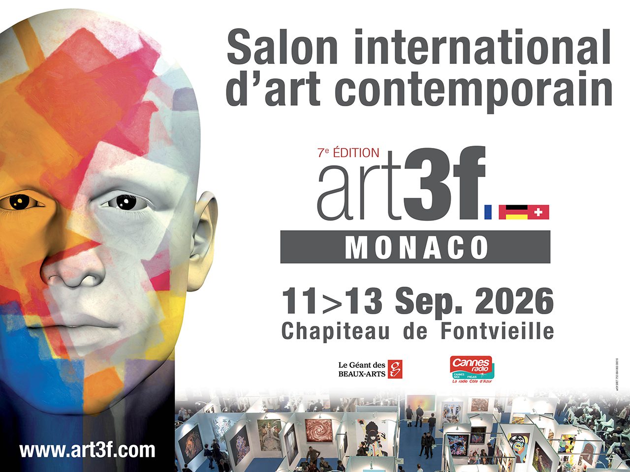 art3f Monaco 2026 at Chapiteau de Fontvieille, 11–13 September 2026