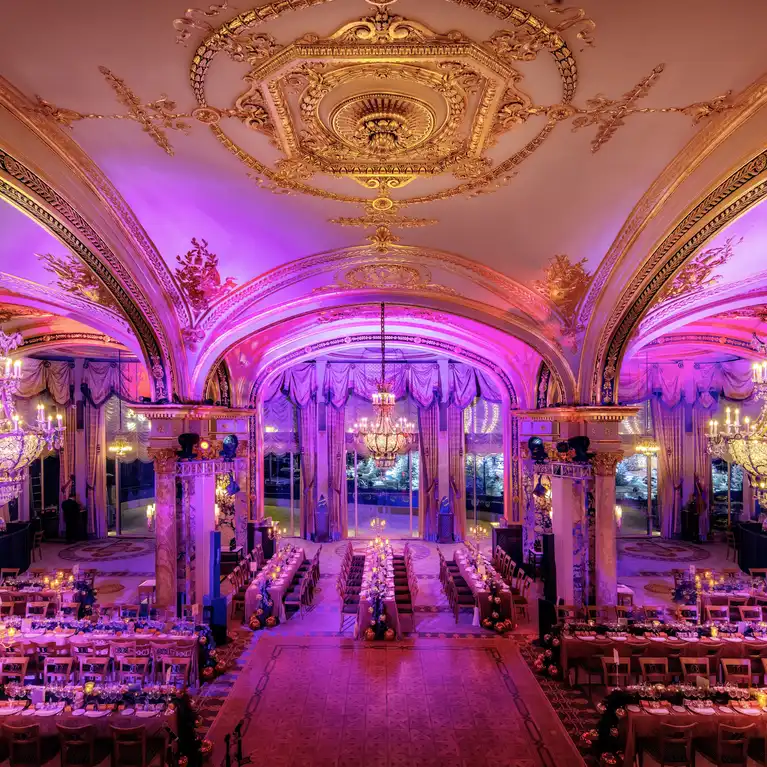Salle Empire at Hôtel de Paris Monte-Carlo, venue for the Bal de Noël