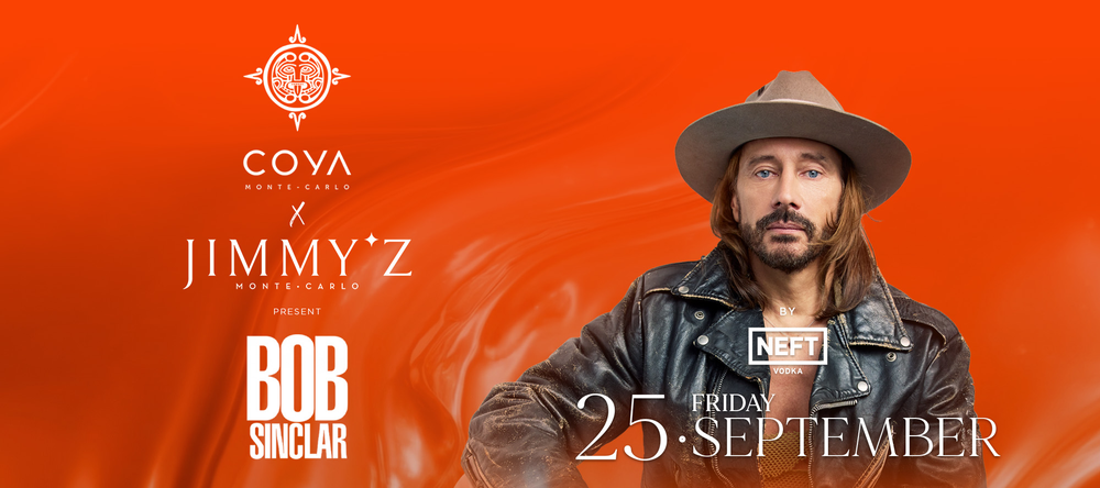 Bob Sinclar at COYA Monte-Carlo on 25 September 2026