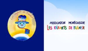 Les Enfants de Frankie charity emblem for Monaco Red Nose Day