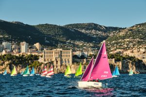 Adaptive sailing boats in Monaco during the Navicap Challenge