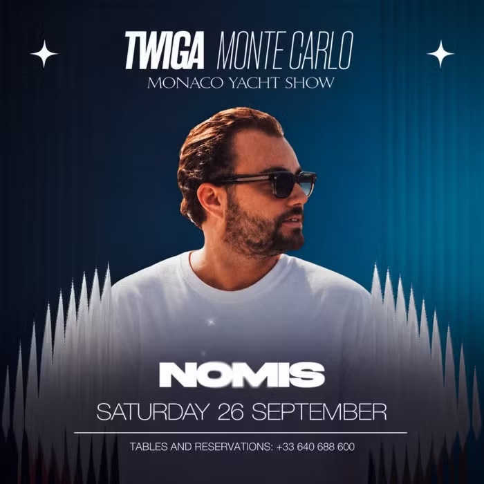 Nomis at Twiga Monte-Carlo on 26 September 2026