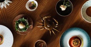 Official five-elements gastronomic composition by Blue Bay Marcel Ravin