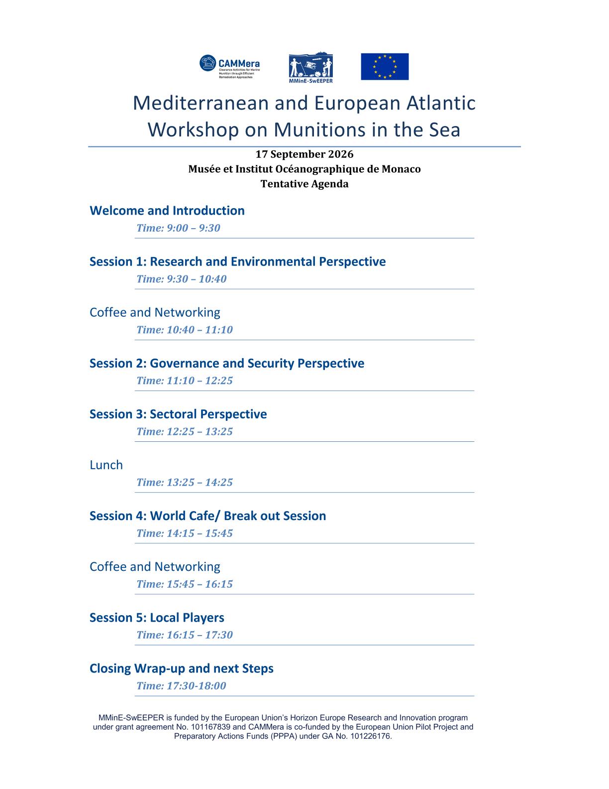 Workshop on Munition in the Sea at the Oceanographic Museum of Monaco