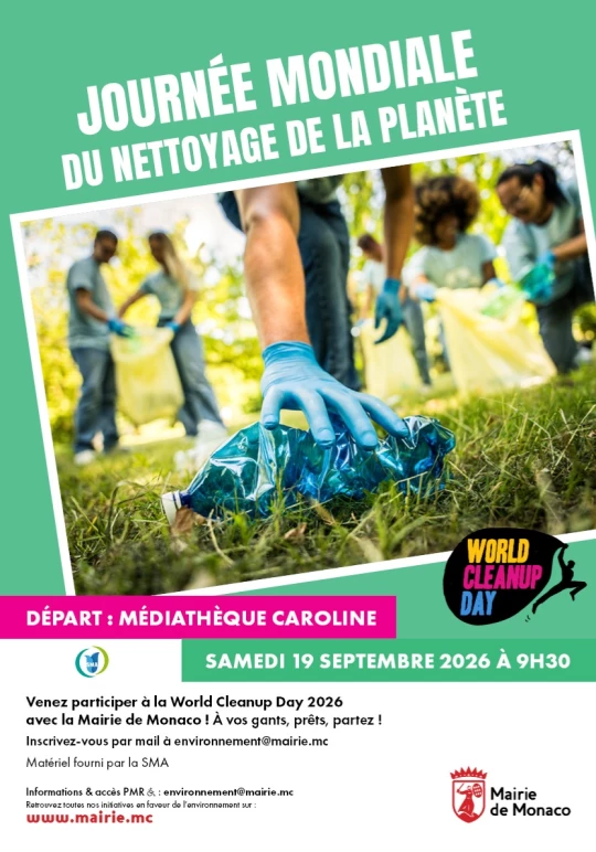 World Cleanup Day 2026 – Monaco, 19 September 2026